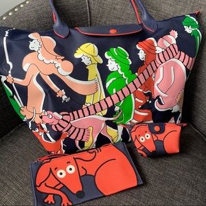 Longchamp X Clo'e Floriat Limited Edition Rare